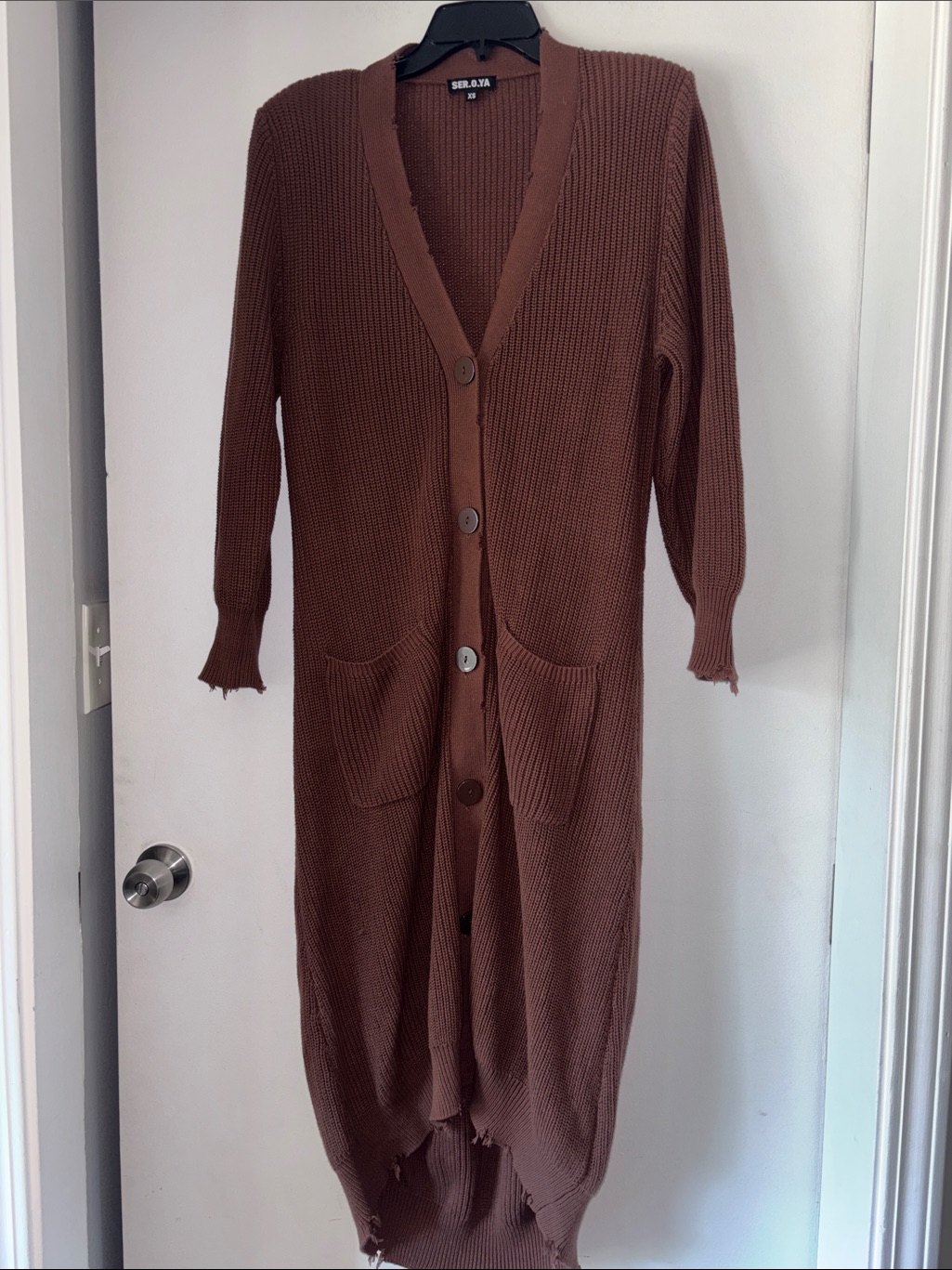 Ser. O. Ya Distressed Cardigan